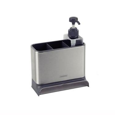 Imagem de Organizador de Pia Porta Detergente e Esponja Plurale Plástico e Aço I