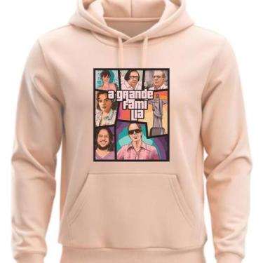 Imagem de Moletom Flanelado Canguru A Grande Familia - Hs, Bege, P