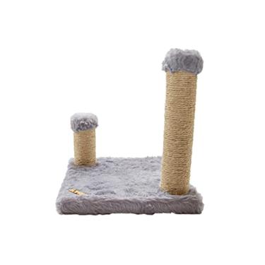 Imagem de Brinquedo Arranhador Quadrado com Postes Luppet para Gatos Cinza