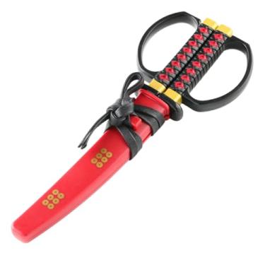 Imagem de Tesoura de espada Samurai, inspirada em Katana com suporte de exibição - Feito no Japão (vermelho)