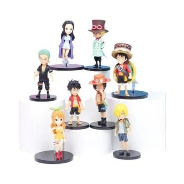 Imagem de One Piece chapéu de palha Chaveiro, 8 pirata pequeno, Luffy Robin Blin