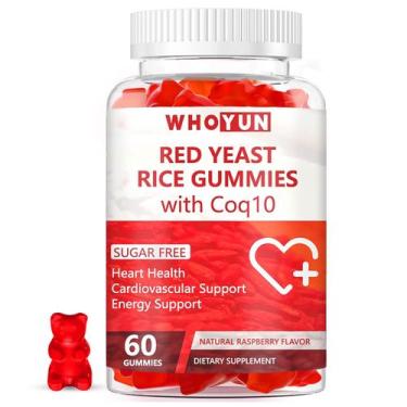 Imagem de Suplemento de arroz fermentado vermelho Whoyun com gomas CoQ10 60 unid