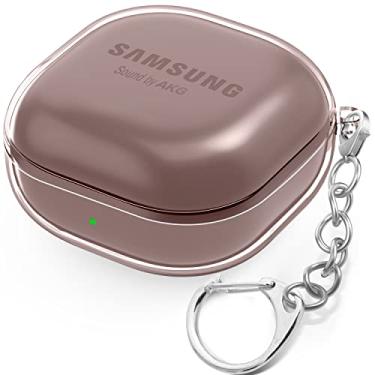 Imagem de BEAUDOM Capa transparente compatível com Samsung Galaxy Buds FE Capa 2023 / Galaxy Buds 2 Pro 2022 / Capa Galaxy Buds 2 / Capa Galaxy Buds Pro / Capa Galaxy Buds Live (rosa claro)