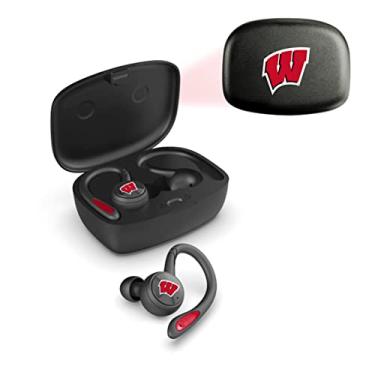 Imagem de Prime Brands Group Fones de ouvido esportivos NCAA da SOAR True Wilress, acrílico, Wisconsin Badgers
