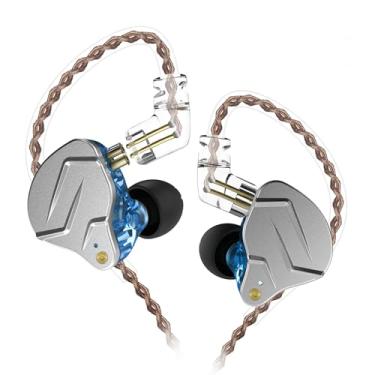Imagem de FEDAI KZ ZSN Pro IEM in Ear Monitores, Fones de ouvido HiFi com fio com driver duplo híbrido 1BA 1DD Fones de ouvido intra-auriculares de alta fidelidade para músicos, cabo removível para fones de