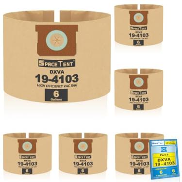 Imagem de SpaceTent Pacote com 6 sacos de filtro de poeira descartáveis DXVA19-4103 para aspiradores de pó DEWALT 6 galões DXV06G