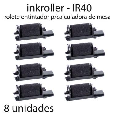 Imagem de Rolete refil para calculadora de mesa modelo ir40 08 unidades - INKROL