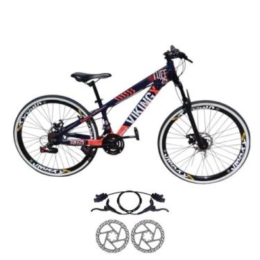 Imagem de Bicicleta Vikingx Tuff 25 Aluminio 24v Freio Hidraulico Suspensão Dian