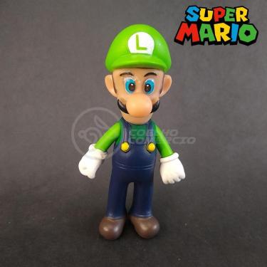 Imagem de Kit Boneco Colecion. Luigi Super Mario 13Cm + Caneca