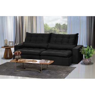 Imagem de Sofá Modular 5 Lugares 2.50M Retrátil E Reclinável Preto