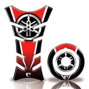 Imagem de Adesivo Protetor Tanque Moto Yamaha 125/150 Ano + 2016 Vermelho