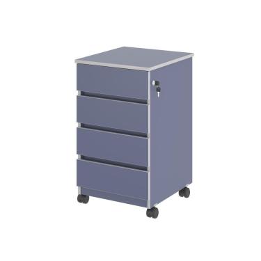 Imagem de Arquivo Com 4 Gavetas Verbena Azul