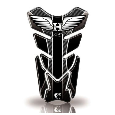 Imagem de Protetor De Tanque Adesivo Moto Honda Alta Cilindrada Racing Preto