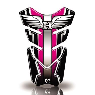 Imagem de Protetor De Tanque Adesivo Moto Cb Twister Cg Honda Asa Rosa