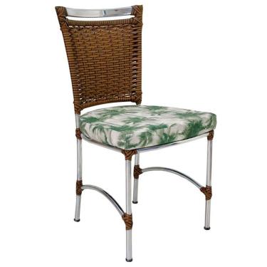 Imagem de Cadeira Em Alumínio E Fibra Sintética Jk Cozinha Edícula Sepia E Trancoso