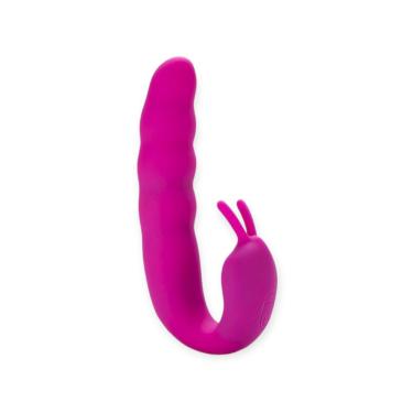 Imagem de Vibrador Duplo Com 10 Modos De Vibração Ribbed Dual Stimulator - Aphrodisia - Rosa