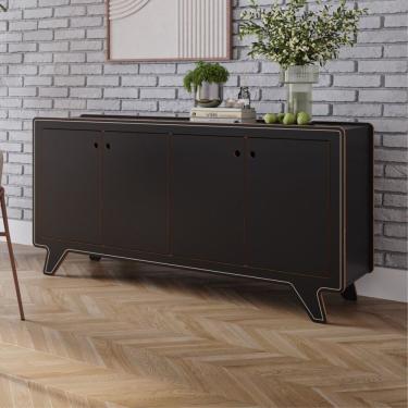 Imagem de Buffet Para Sala De Jantar 4 Portas James Preto