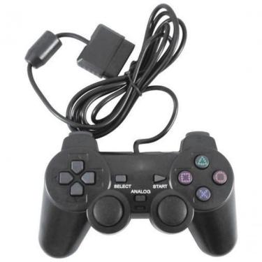 Imagem de Controle Para Playstation 2 PS2 Com Fio - Cor Preto