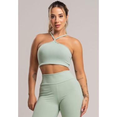 Imagem de Top Cropped Duplo Alcinha Poliamida Mvb Modas-Feminino