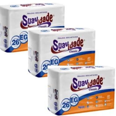 Imagem de KIT 3 Pct Fralda Geriatrica Descartavel Suavidade Classic - Todos Os T