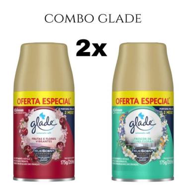 Imagem de Combo Odorizador de Ambiente Glade Refil Automatic 269ml, Vermelho/Ver