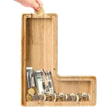 Imagem de Bemaystar Cofrinho De 9" Para Crianças: Letras Meninos E Meninas, Moedas Com Crianças, Presentes Natal Aniversário (G)