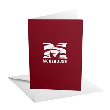 Imagem de Desert Cactus Morehouse College Cartão comemorativo de 12 x 18 cm Maroon Tigers Cartolina dobrada única com envelope para celebração de festa oficialmente licenciada (cartão A de 12 x 18 cm