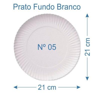 Imagem de 10 Prato de Bolo Salgado Fundo Branco Nº5 - AAZ