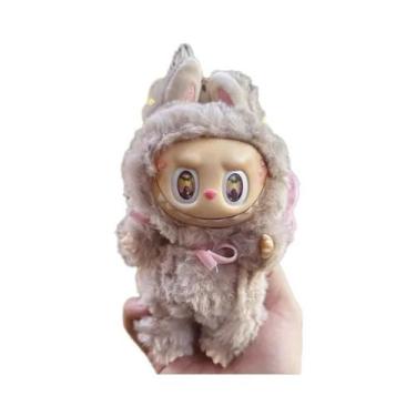 Imagem de Roxo Labubu Mokoko 17cm Chaveiro De Pelúcia Animal De Pelúcia Macarone