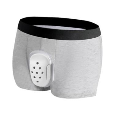 Imagem de Zialofi Cueca com corte de prepúcio para circuncisão masculina, prática, pós-cirúrgica, leve, de algodão, com capa protetora, Tamanho 200