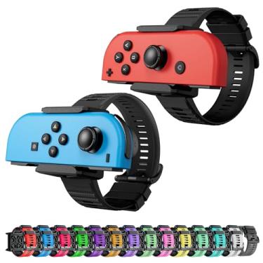 Imagem de ZAONOOL Upgraded Wrist Bands for Just Dance 2024 2023 2022 2021 Switch and for Zumba Burn It Up, Soft Silicone Dance Straps for Switch & Switch OLED Joy Con Controller, 2 Pack for Adults and Kids