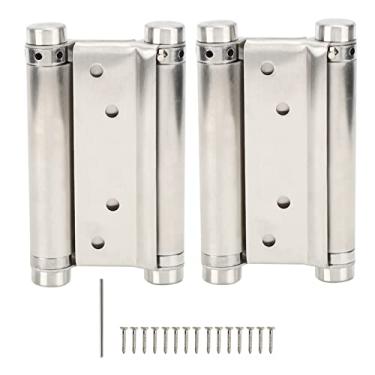 Imagem de Dobradiça de Mola de Aço Inoxidável para Portas Balanço, Armazém Ajustável para Portas Madeira/aço, Acessórios Hardware 2pcs 4in -kit