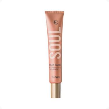 Imagem de Blush Líquido Soul Pêssego Saudável Cremoso Acabamento Sequinho Eudora