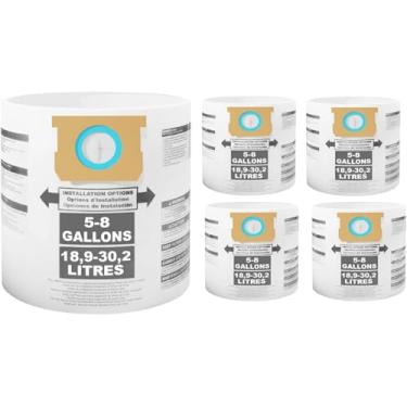 Imagem de 5 x saco de pó descartável para aspirador de pó Shop-Vac 90661