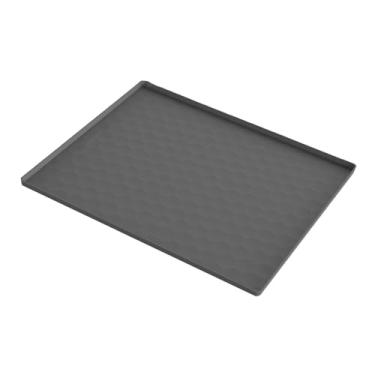 Imagem de DimyFew Capa para lavadora e secadora, protetor superior de silicone para secadora, tapete para lavar roupa, cozinha, lavadora, freezer, piso, Cinza 60x50cm