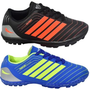 Imagem de Chuteira Society Revolution Adulto Infantil Kit Dois Pares - PERFLEX R