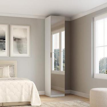 Imagem de Módulo Guarda-roupa com Espelho Altezza Branco - Belmax