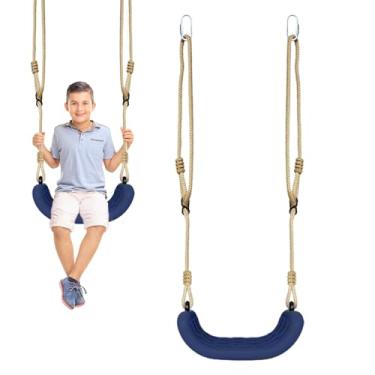 Imagem de Balanço para Crianças,Cadeira De Balanço Para Crianças | Assento De Rede Trapézio Ajustável Com Antiderrapante Para Jardim Alpendre Creche Quintal Piscina Pátio Praia Parque Escola Interior