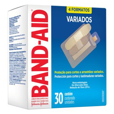 Imagem de Curativos Band-Aid Variados 30 Unidades