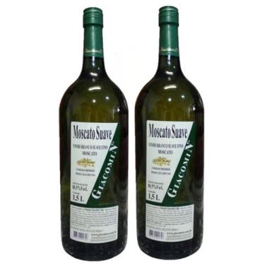 Imagem de Vinho Moscato Suave Giacomin - Kit 02 garrafas 1,5L - Vinícola Giacomi