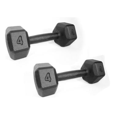 Imagem de Halter Sextavado Pintado 4Kg  HSP04 - GOHARDBR