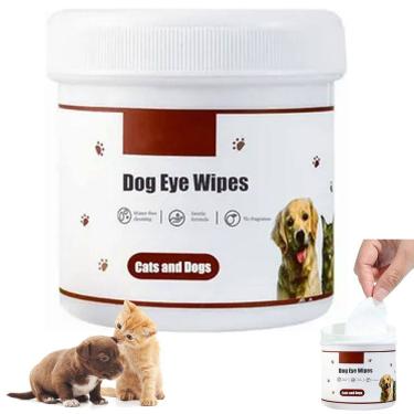 Imagem de Lenço Umedecido Cao Gato Cachorro Pet Limpza Olhos Animal de Estimaçao Suava Seguro Hipoalergenico