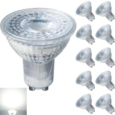 Imagem de Night Blazers Lâmpadas Led Gu10 Reguláveis, 5 Watts, Mr16, Ângulo De Feixe 120°, Alta Potência, Equivalente A 40 W, Luz Branca Fria 6000 K, Para Iluminação Embutida Em Trilhos, Sala Estar E Cozinha,