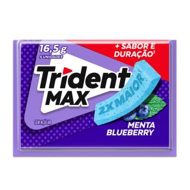 Imagem de Goma De Mascar Trident Max Menta Blue Berry 16,5g