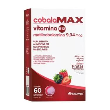 Imagem de Cobalamax Vitamina B12 Frutas Vermelhas 60 Comp - Herbamed
