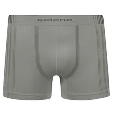 Imagem de Cueca De Microfibra Boxer Box Selene Sem Costura Plus Size X1 X2 X3, C
