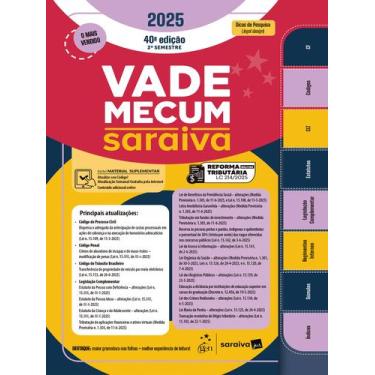 Imagem de Livro - Vade Mecum Saraiva Tradicional - 40ª Edição 2025