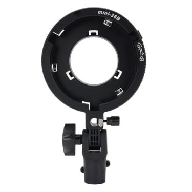 Imagem de Asixxsix Bowens Mount, Liga de Alumínio Bowens Mount Holder, ABS Speedlite Suporte Com Inclinação de 180 Graus e 1,65 Cm Conector, para Softbox Pisca Estúdio Luz LED