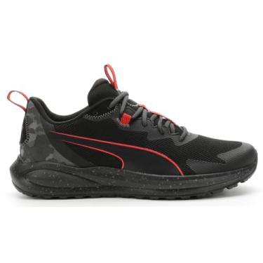 Imagem de PUMA T nis de corrida masculino Twitch Runner Trail Camo, Preto - alto risco vermelho - castlerock, 10