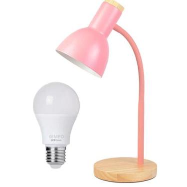 Imagem de Luminária Mesa Abajur 45Cm Articulada Flexível Silicone - GIMPO, Bivol